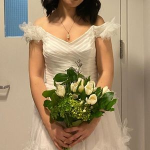 Marchesa Notte 3D Floral Dress